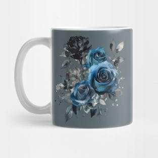 Blue Wedding Roses Mug